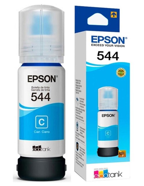 Botella de Tinta Epson T544 color cian 65 ml en SB