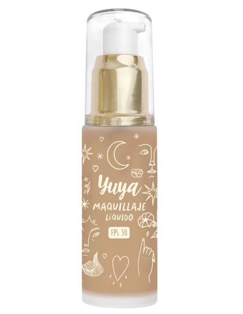 Maquillaje líquido café medio CM25 1
