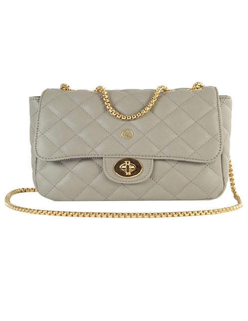 Bolsa crossbody Lucentzza By Cloe capitonada con logotipo