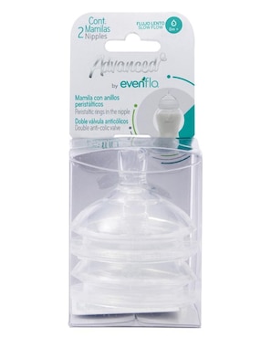 Set tetinas de flujo medio Evenflo