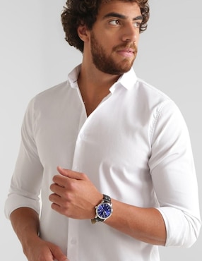 Reloj Contempo extensible sintético para caballero