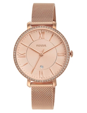 Reloj Fossil Jacqueline Extensible De Acero Con Logotipo Para Dama