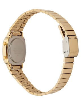 Reloj Casio Vintage extensible de acero inoxidable con logotipo para dama