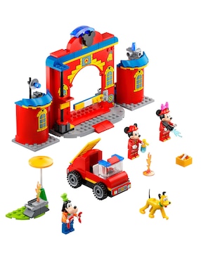 Estación Y Camión De Bomberos De Mickey Y Sus Amigos Lego Disney