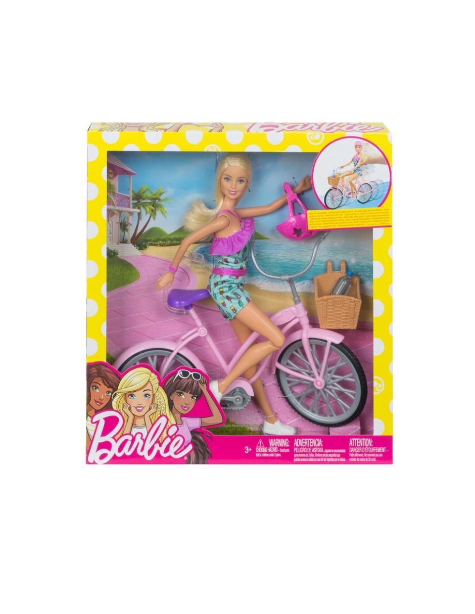 muñeca con bicicleta