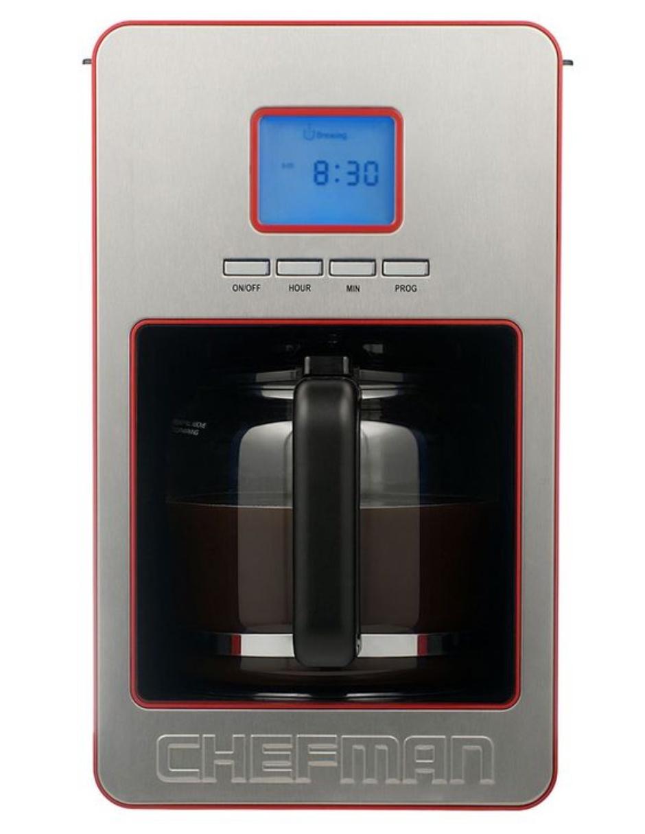 Cafetera programable Chefman 12 tazas en SB