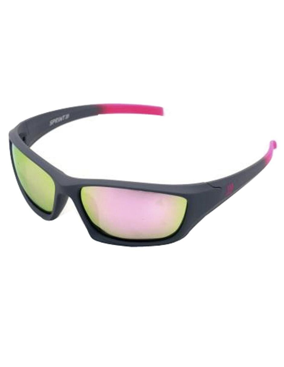 Lente solar deportivo para dama Sprint Army Grey Pink negro en SB