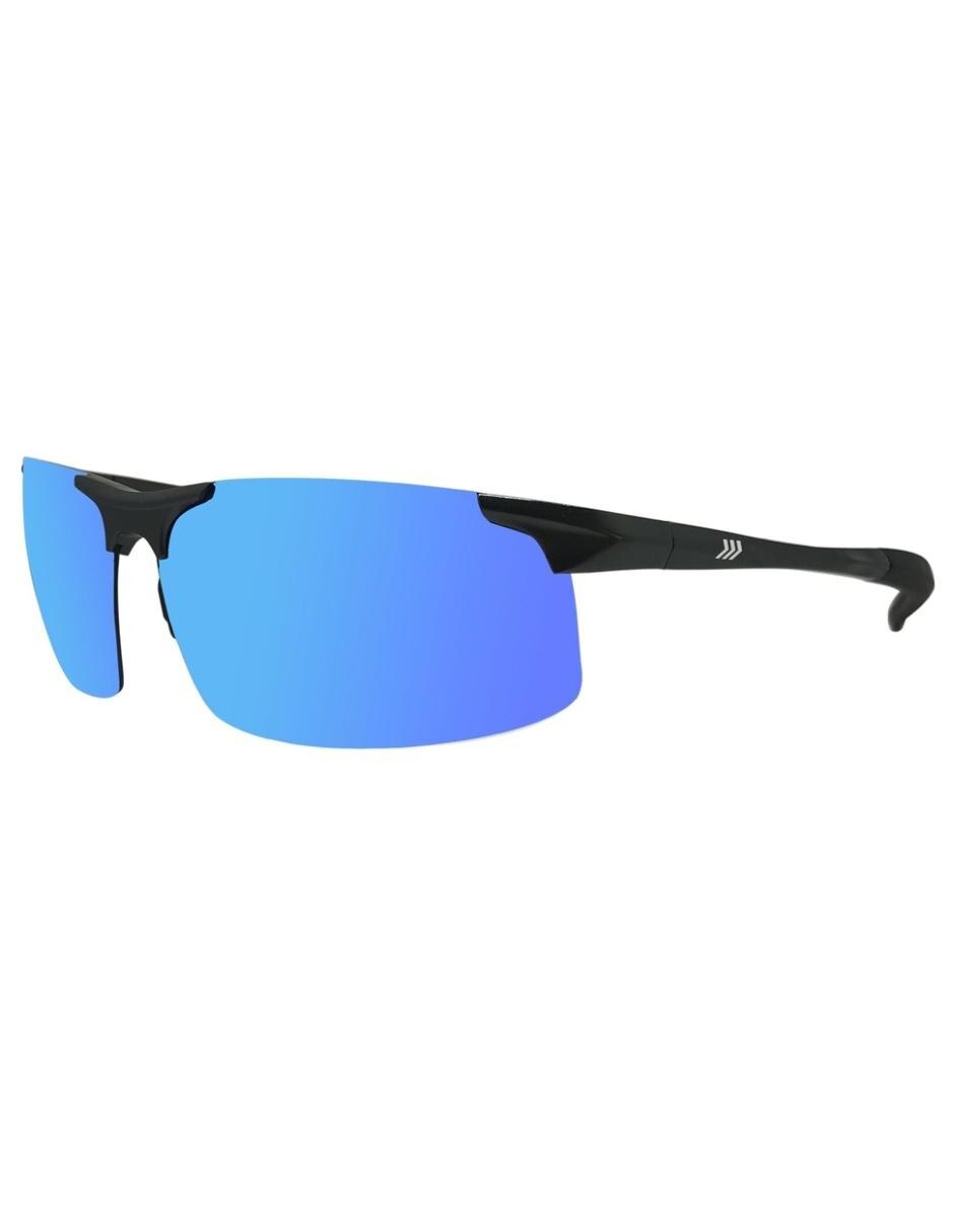Lente solar deportivo unisex Sprint Horizon Gun negro en SB