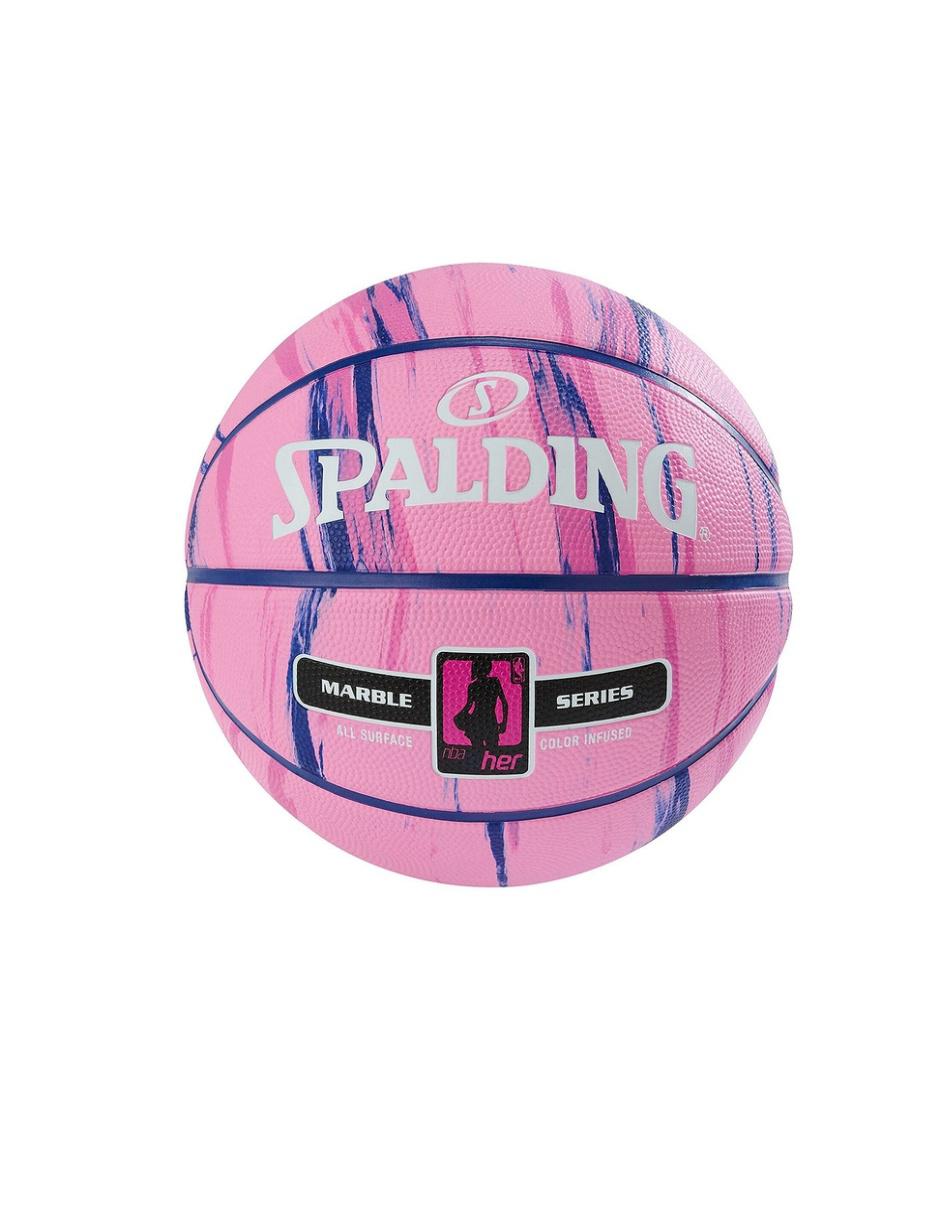 Balón de Básquetbol Spalding NBA 4 Her Marble Series Pink Talla 6 |  