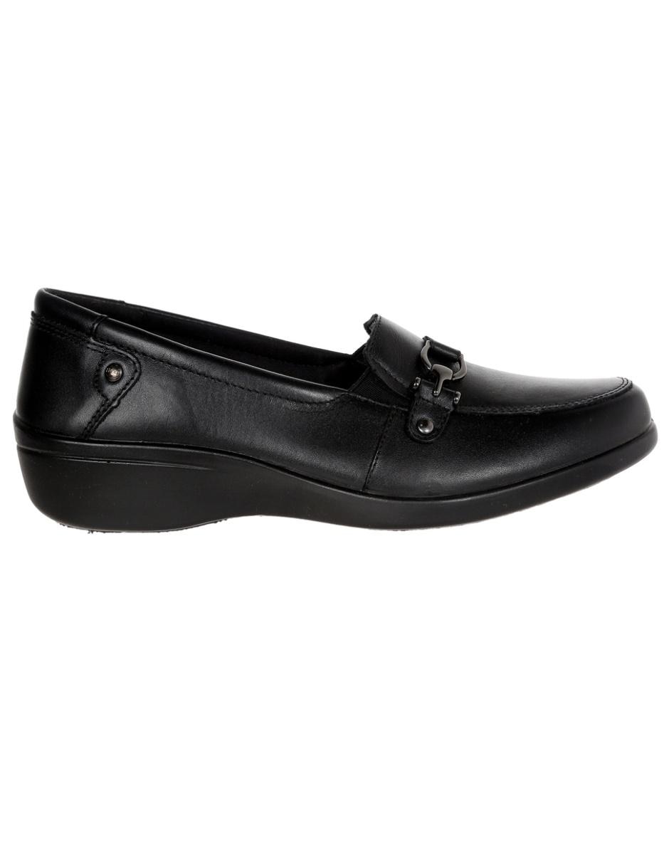 MOCASIN FLEXI, 26, NEGRO LISO PLATAFORM