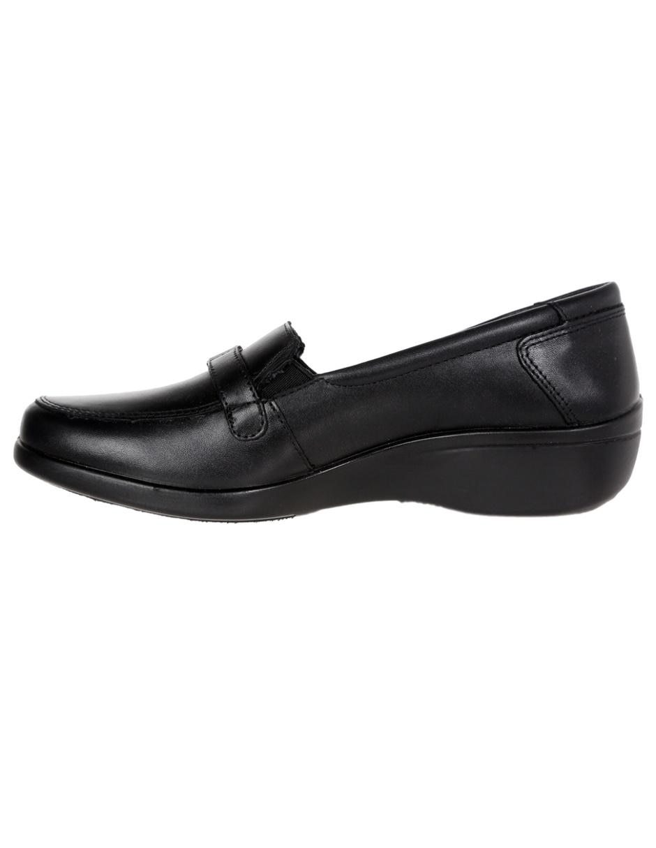 MOCASIN FLEXI, 26, NEGRO LISO PLATAFORM