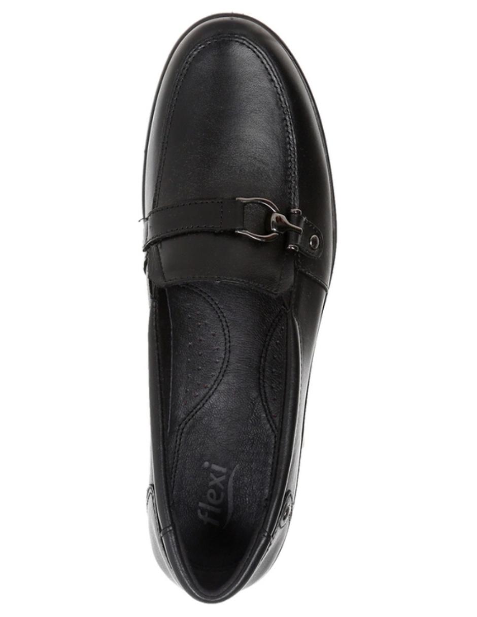 MOCASIN FLEXI, 26, NEGRO LISO PLATAFORM