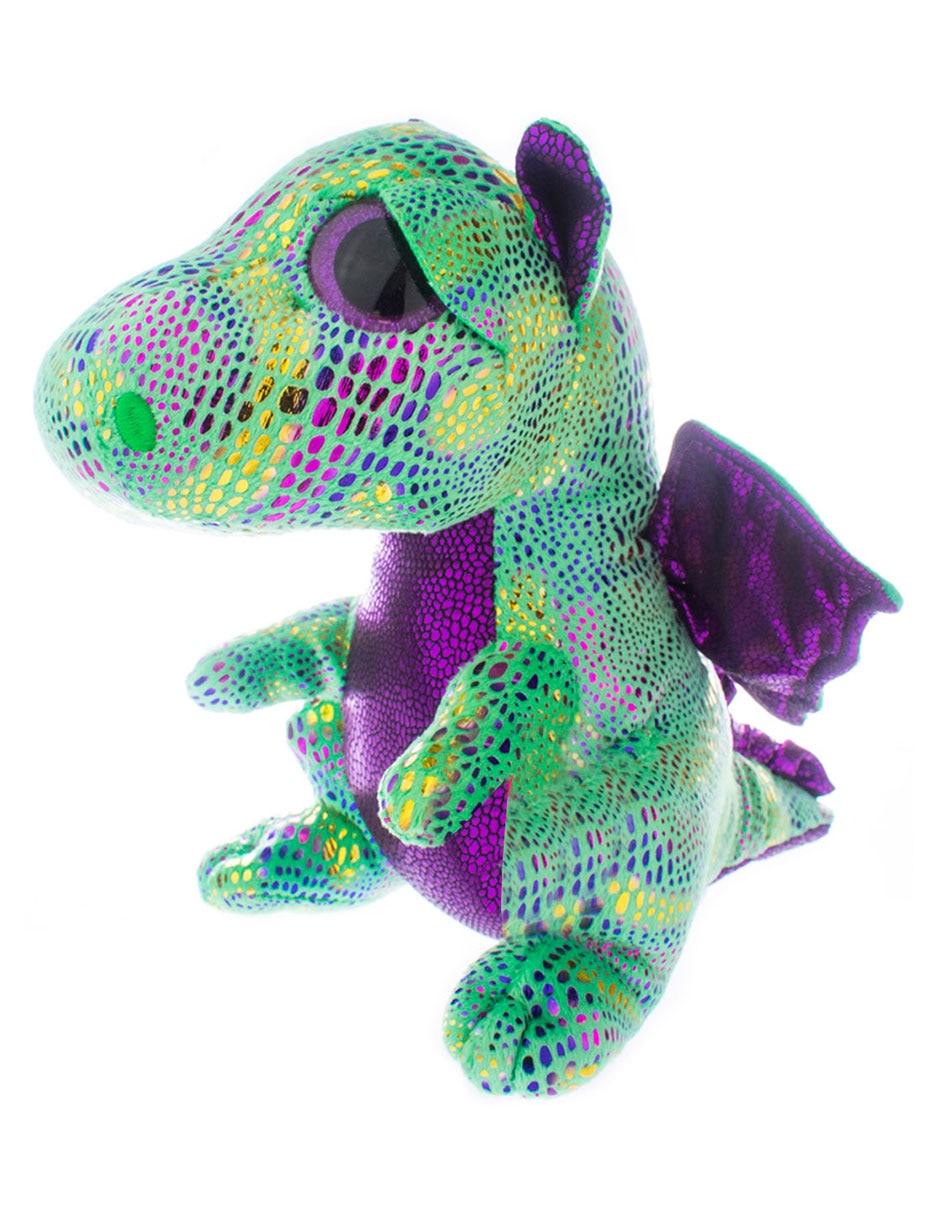 Dragon Cinder Green de peluche mediano 2