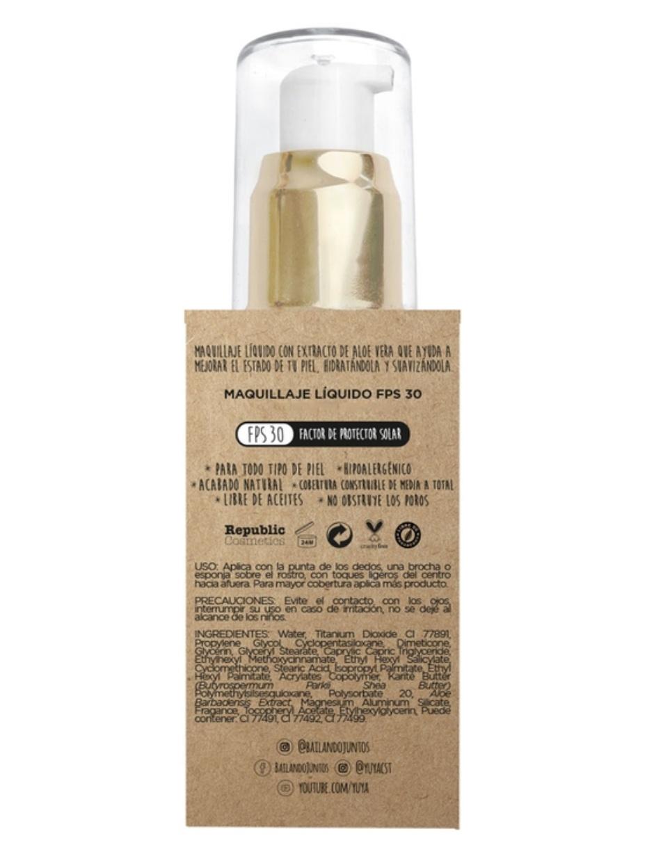 Maquillaje líquido café medio CM20 3