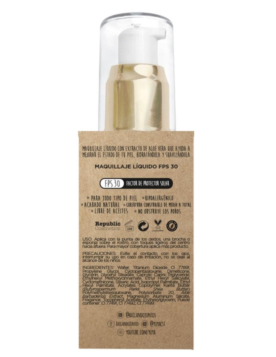 Maquillaje líquido café medio CM25 3