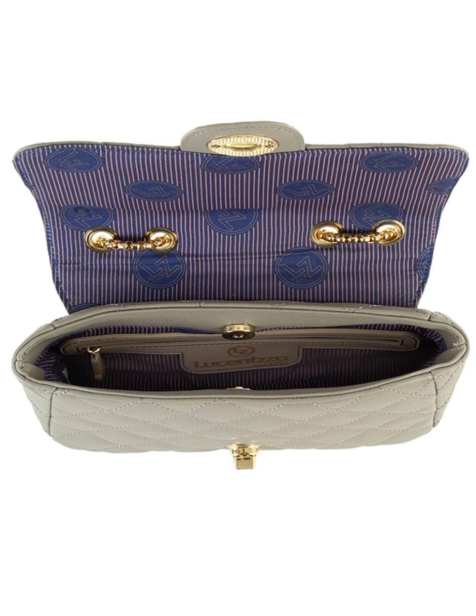 Bolsa crossbody Lucentzza By Cloe capitonada con logotipo 5