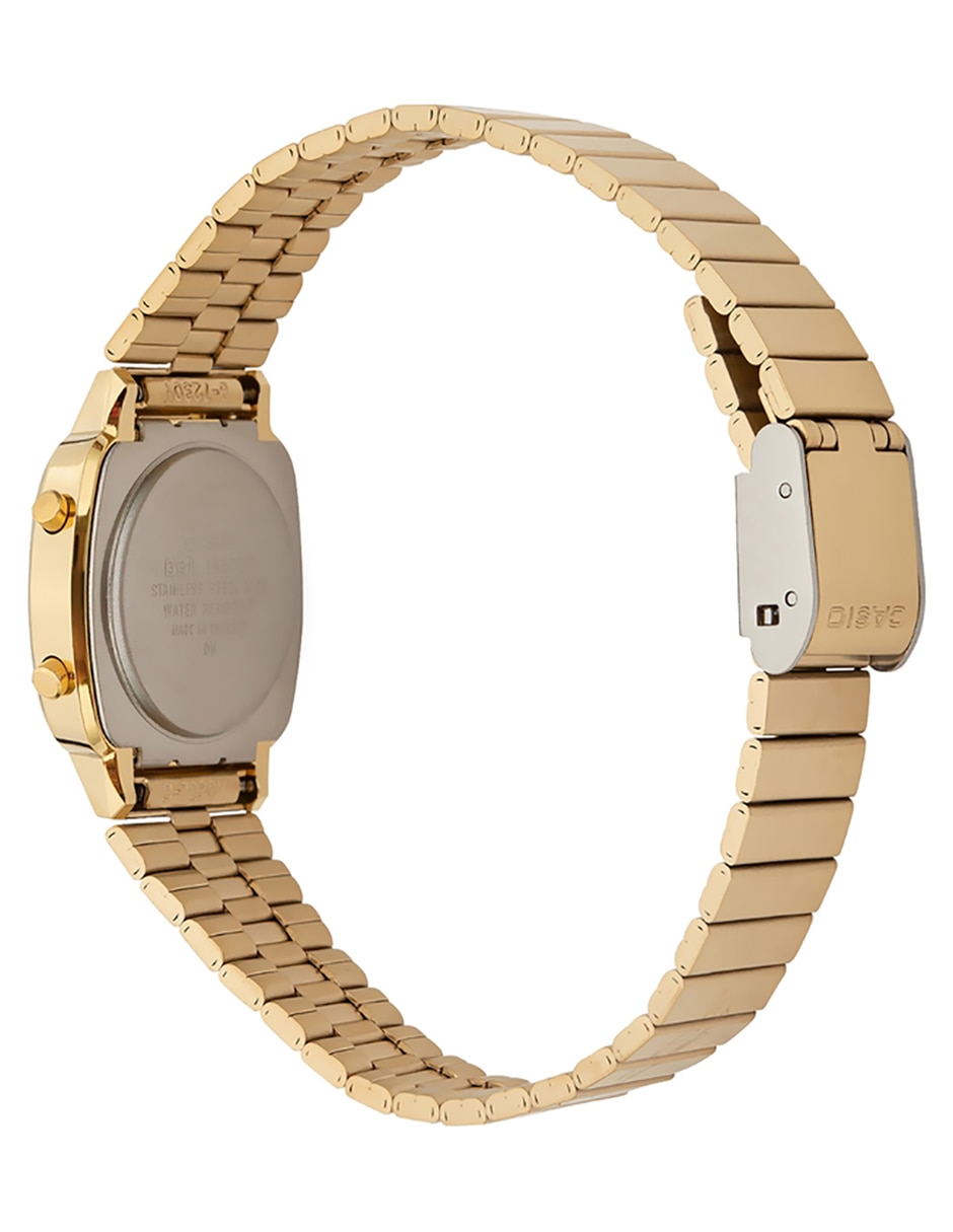 Reloj Vintage extensible de acero inoxidable con logotipo para dama
