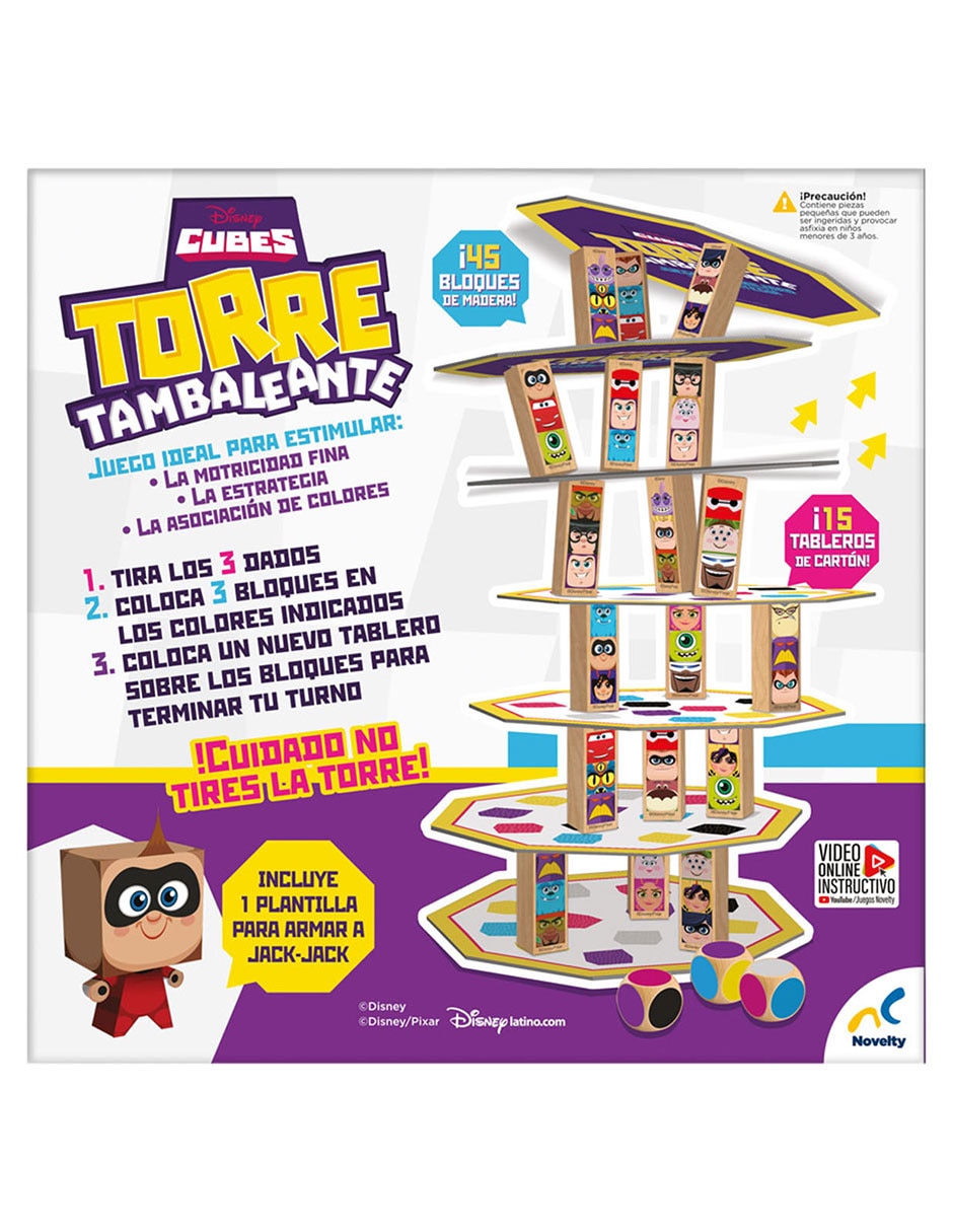 Torre tambaleante Disney cubes 2