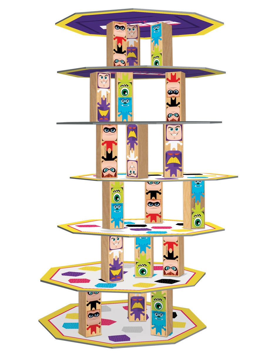 Torre tambaleante Disney cubes 3